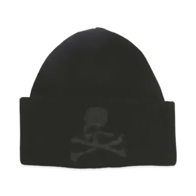 mastermind WORLD Cashmere Needle Punch Beanie "Black"