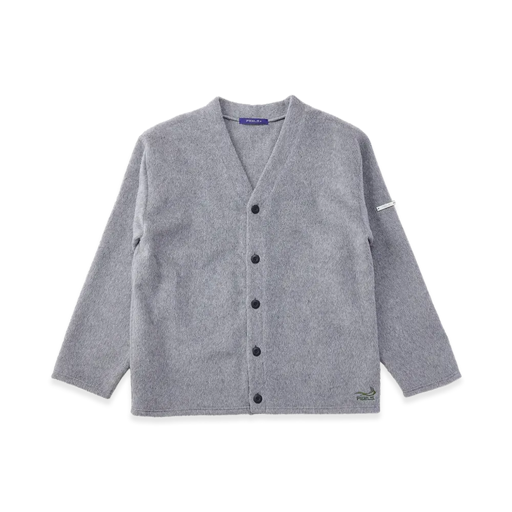 FEELS. Alpaca Wool Cardigan "Gray"