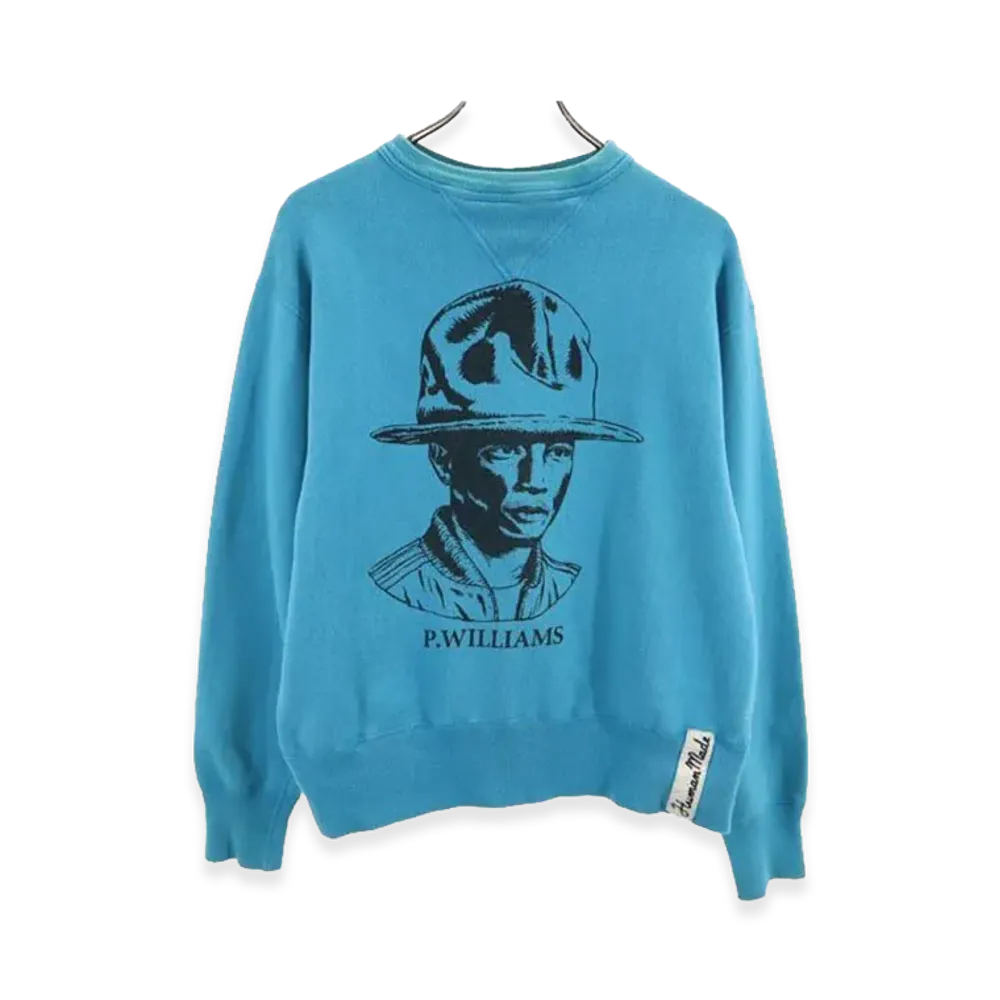 HUMAN MADE P.Williams Graphic Sweatshirt "Blue"