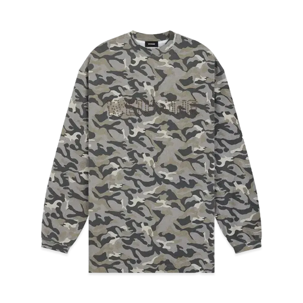 WE11DONE Camo T-shirt "Gray"