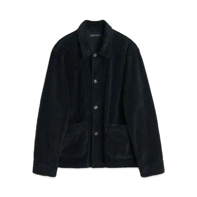 OUR LEGACY Archive Box Jacket Rustic Cord "Worn Black"
