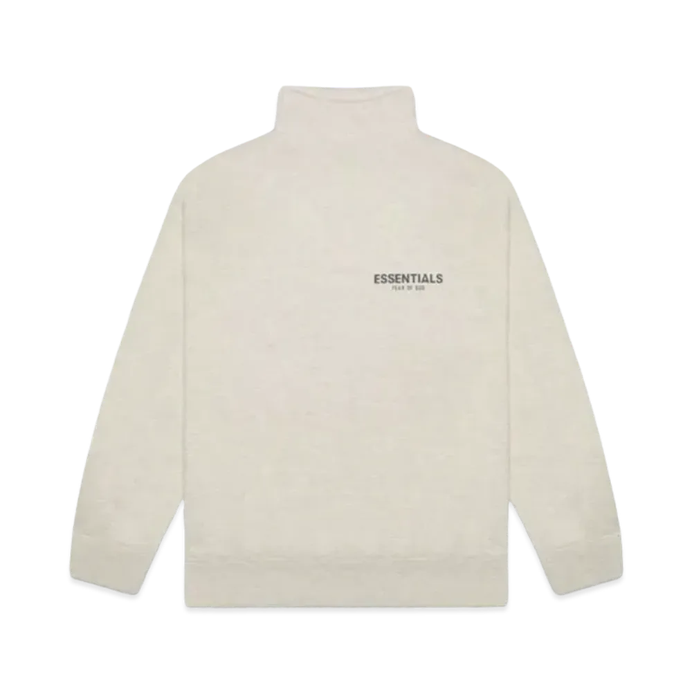 FEAR OF GOD ESSENTIALS Pull-over Mockneck Sweatshirt "Oatmeal Heather"