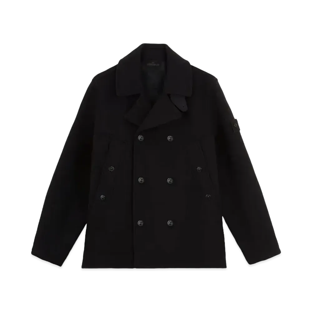 Stone Island 441F5 Heavy Melton_Stone Island Ghost "Black"