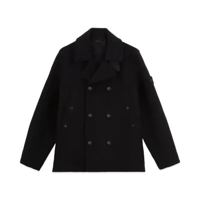 Stone Island 441F5 Heavy Melton_Stone Island Ghost "Black"