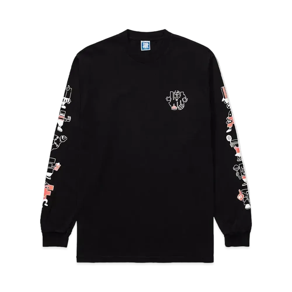 UNDEFEATED MASCOTS L/S TEE - 80289 "Black"