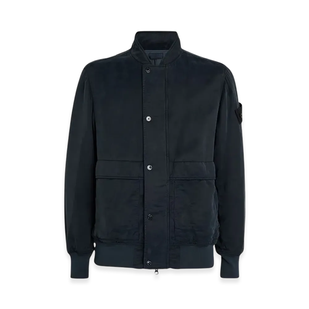 Stone Island 435F2 Stone Island Ghost Piece Cupro Raso with Primaloft-TC Bomber Jacket - 24SS "Blue"