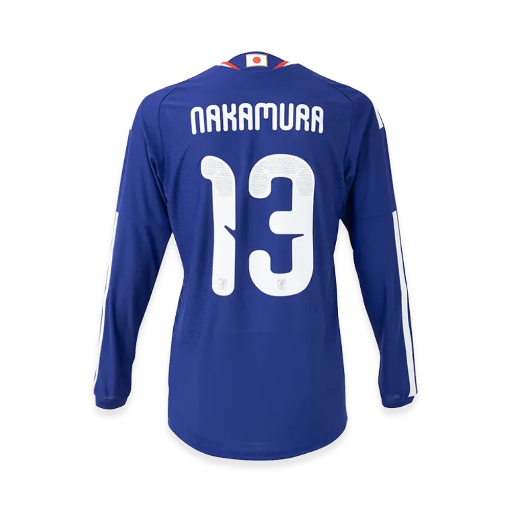 adidas Soccer Japan 2026 Home Authentic Long Sleeve Jersey #13 Keito Nakamura "Japan Blue/Ash Blue"