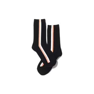atmos pink Vertical Line Socks "Black"