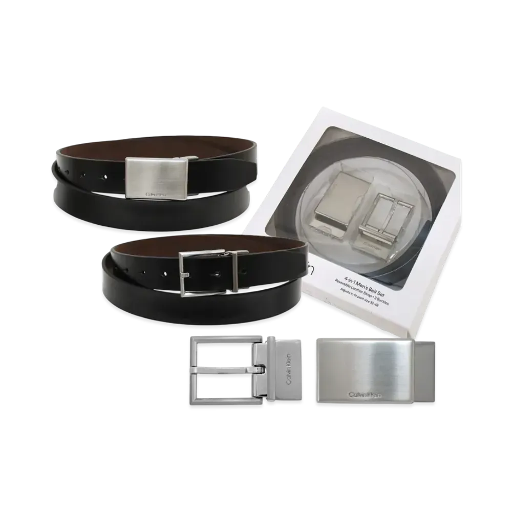 Calvin Klein Belt Reversible With Box "Black/Brown"