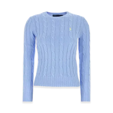Polo Ralph Lauren Women's Cotton Sweater "Light Blue"