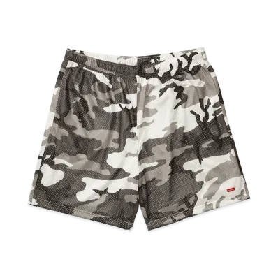 Supreme Small Box Baggy Mesh Short "Snow Camo"