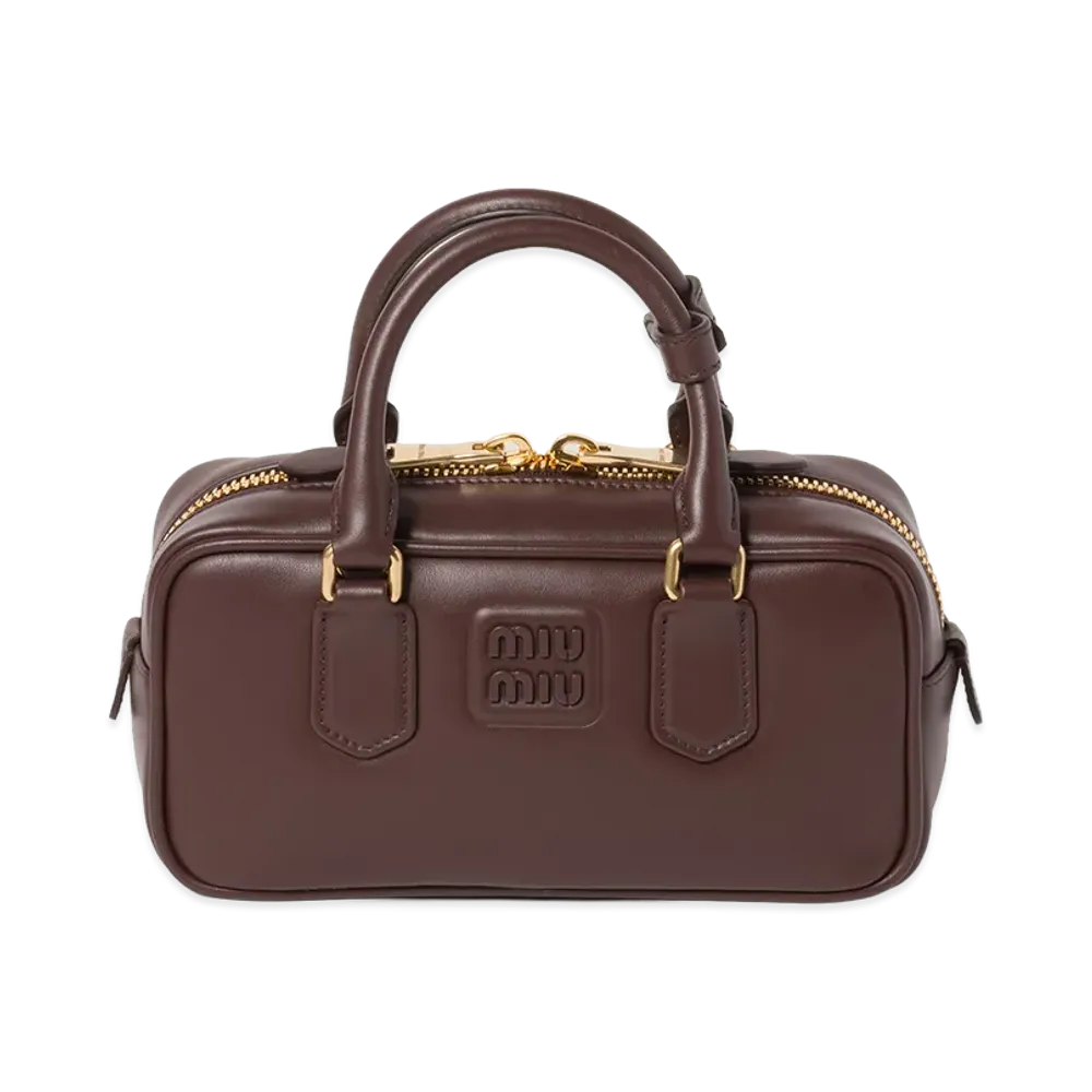 MIU MIU Arcadie Leather Bag "Brown"