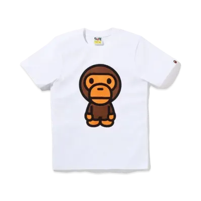 A BATHING APE Boa Big Baby Milo Tee "White"