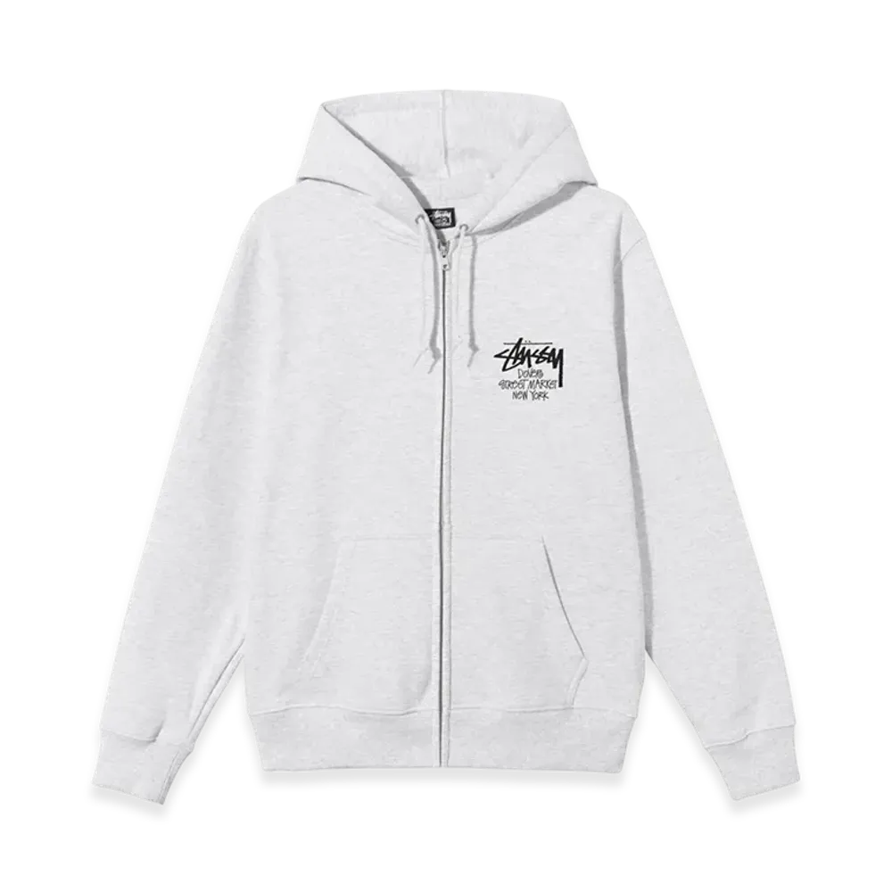 Stussy Stock DSM New York Zip Hoodie 2022 "Ash Heather"