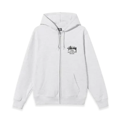 Stussy Stock DSM New York Zip Hoodie 2022 "Ash Heather"