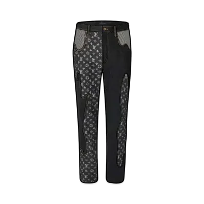 Louis Vuitton x NIGO MONOGARM CRAZY DENIM PANTS "Black"