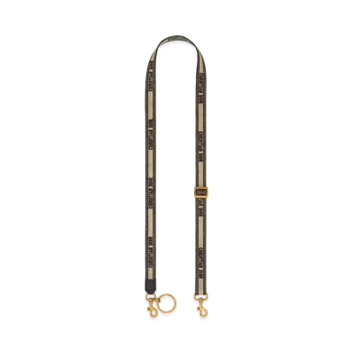Dior Micro Shoulder Strap Christian Dior Embroidery "Black"