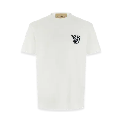 Valentino Garavani Logo Embroidery T-Shirt "White"
