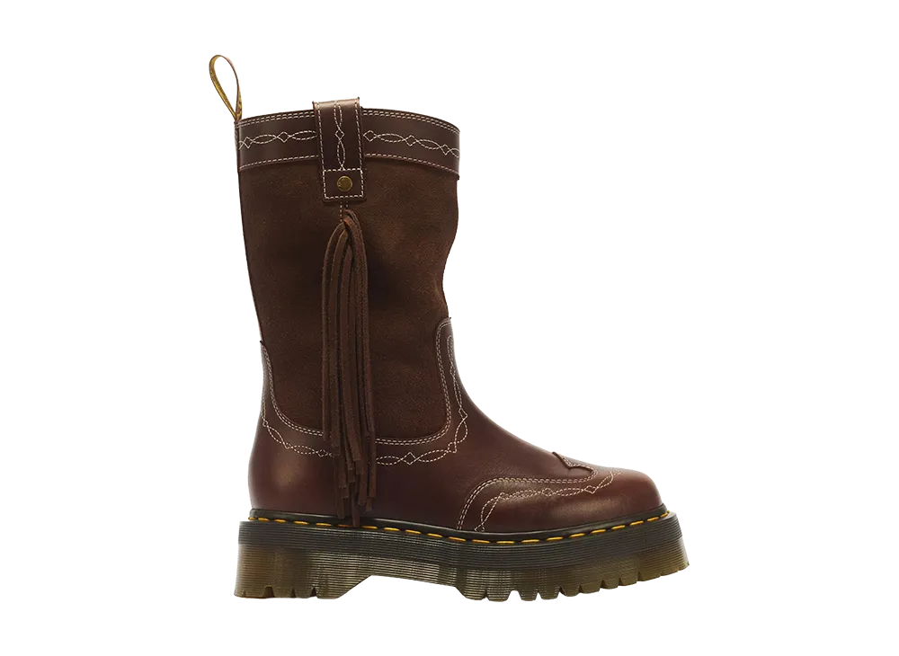 Dr.Martens Quad Mid Desert Rodeo Boot  "Dark Brown"