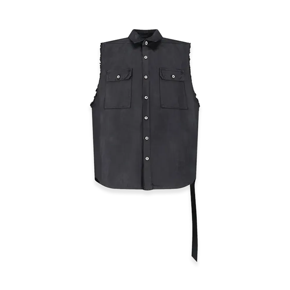 Rick Owens DRKSHDW Sleeveless Shirts "Black"