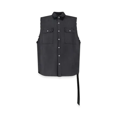 Rick Owens DRKSHDW Sleeveless Shirts "Black"