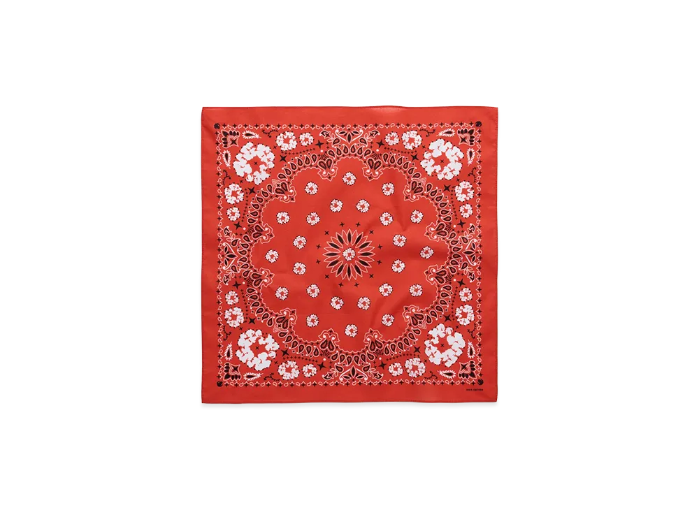 DENIM TEARS Cotton Wreath Paisley Bandana "Orange"