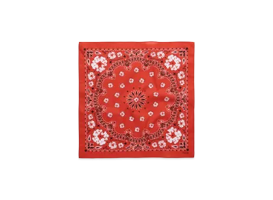 DENIM TEARS Cotton Wreath Paisley Bandana "Orange"