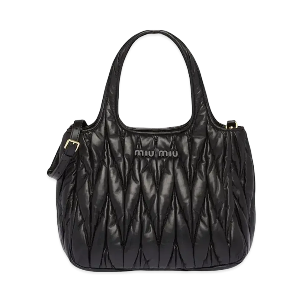 MIU MIU Mateerassenapa Leather Handbag Japan Exclusive "Black"