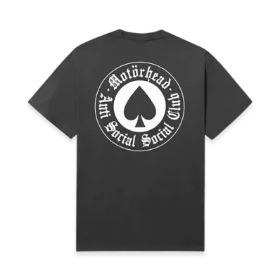 ANTI SOCIAL SOCIAL CLUB OSMIUM x Motorhead Aces Forever Tee "Charcoal"