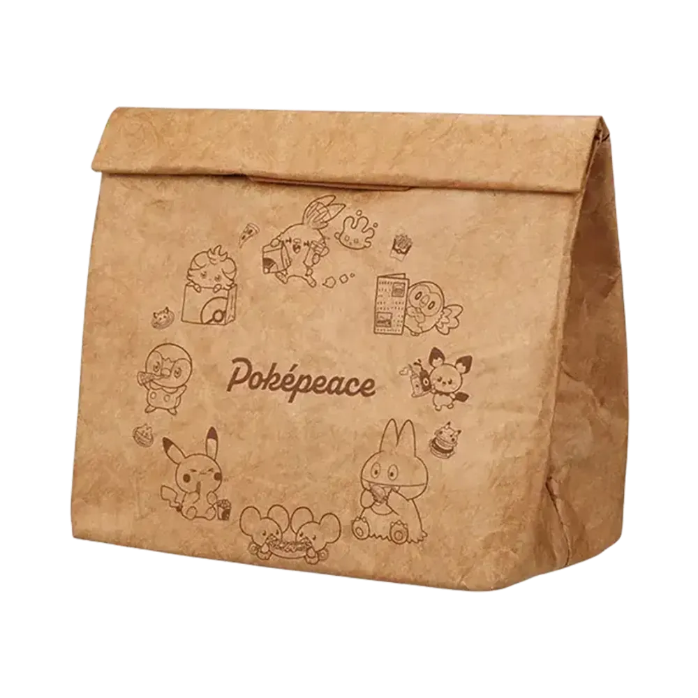 BANDAI "Ichiban Kuji" -Poke Pieces ~Welcome to the PEACE Diner~- E Prize Paper bag style lunch bag