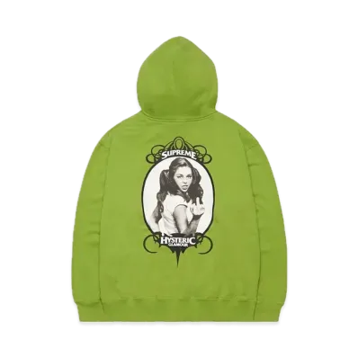 Supreme x HYSTERIC GLAMOUR Zip Up Hooded Sweatshirt "Green"