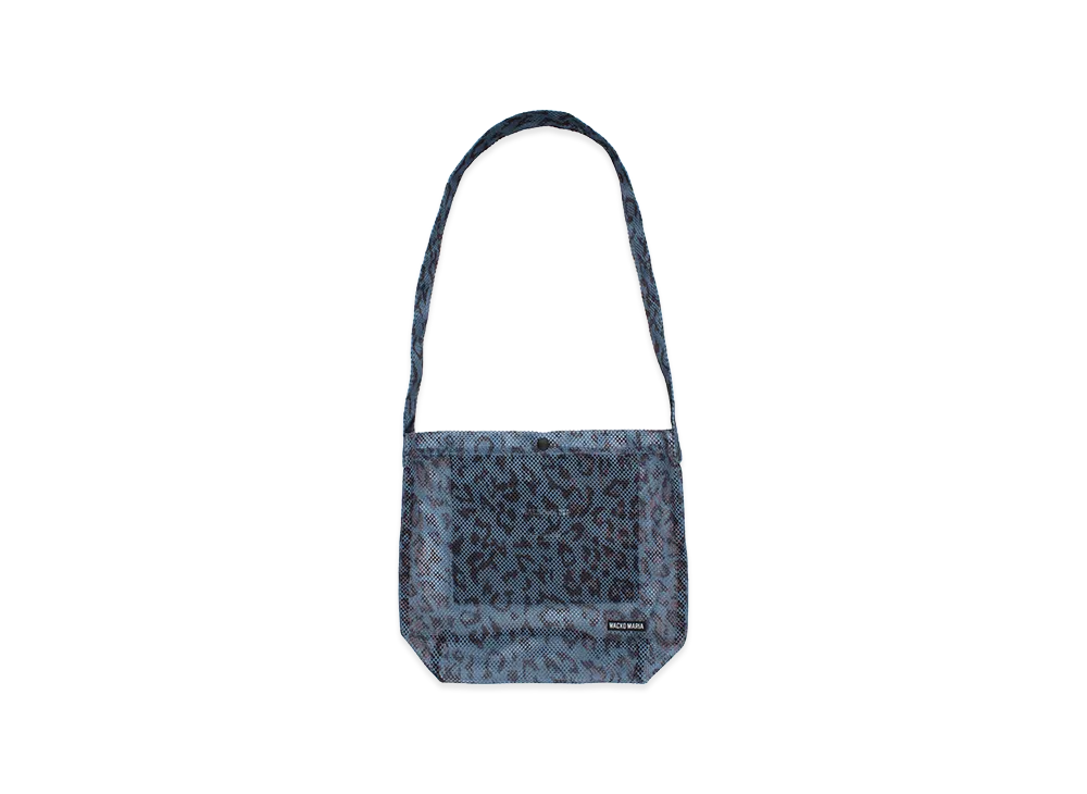 WACKO MARIA x Speak Easy Leopard Mesh Shoulder Bag "Navy"