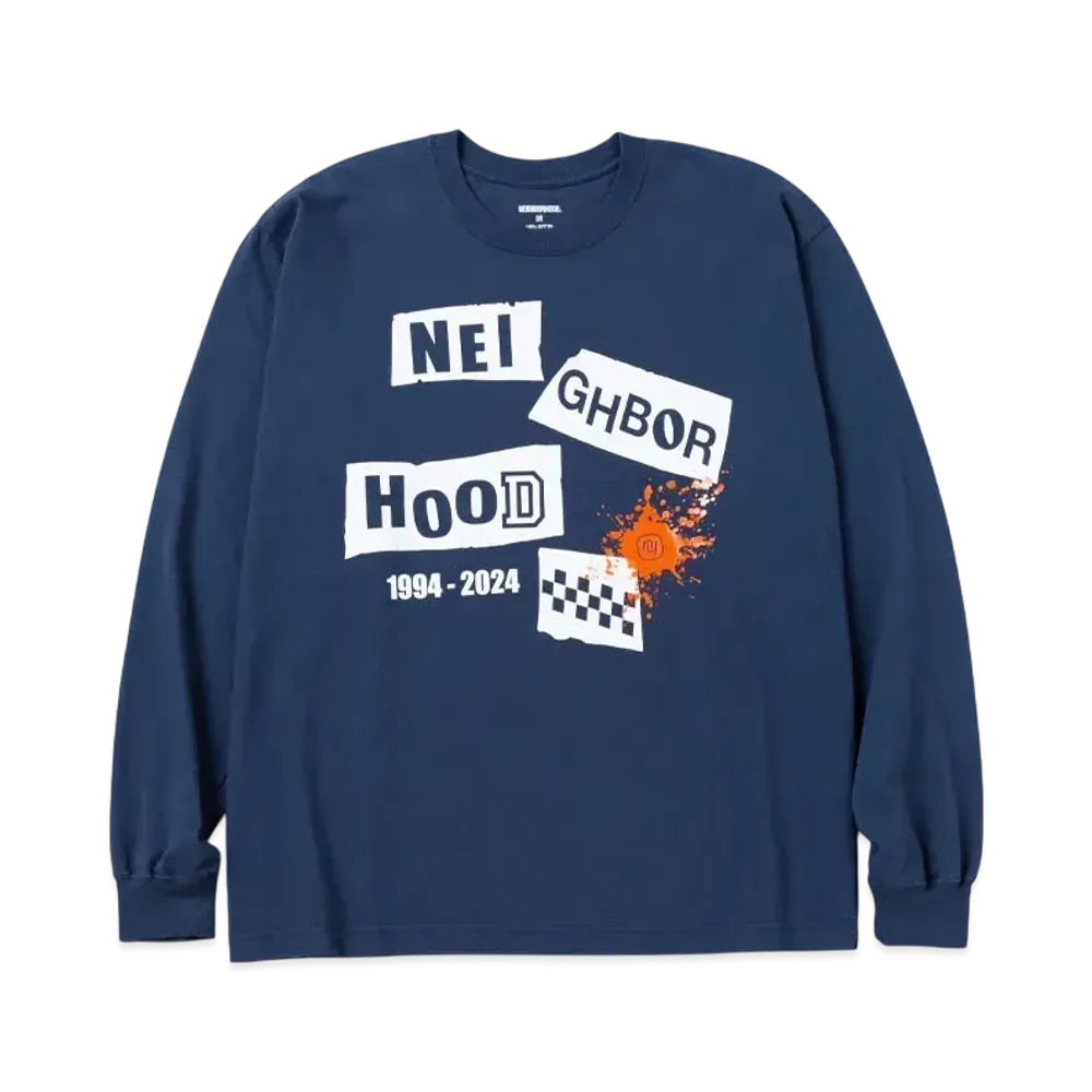 NEIGHBORHOOD NH . Tee LS-10 "Navy"