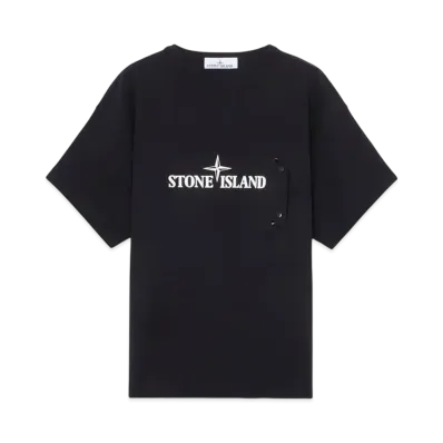 Stone Island 21079 24/2 Cotton Jersey "Black"