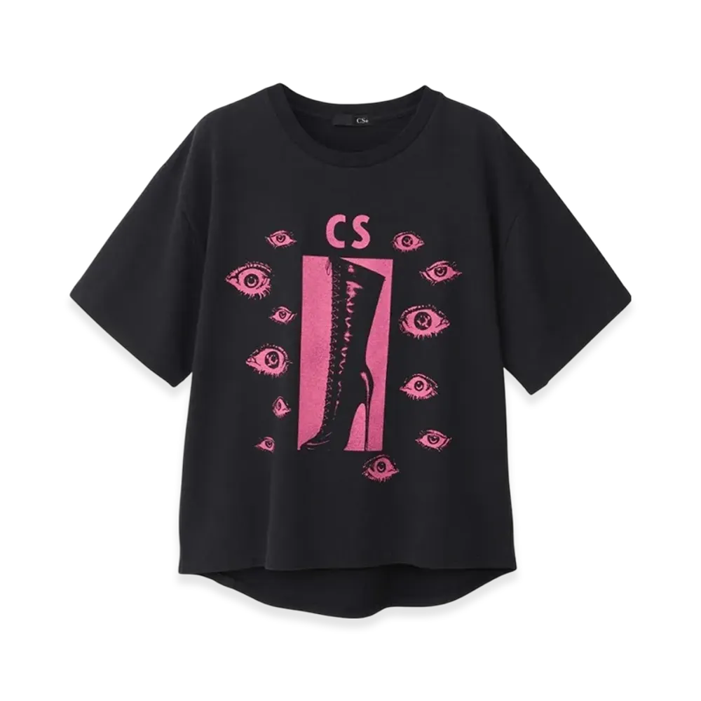 HYSTERIC GLAMOUR Heel&Eyes Pullover "Black"