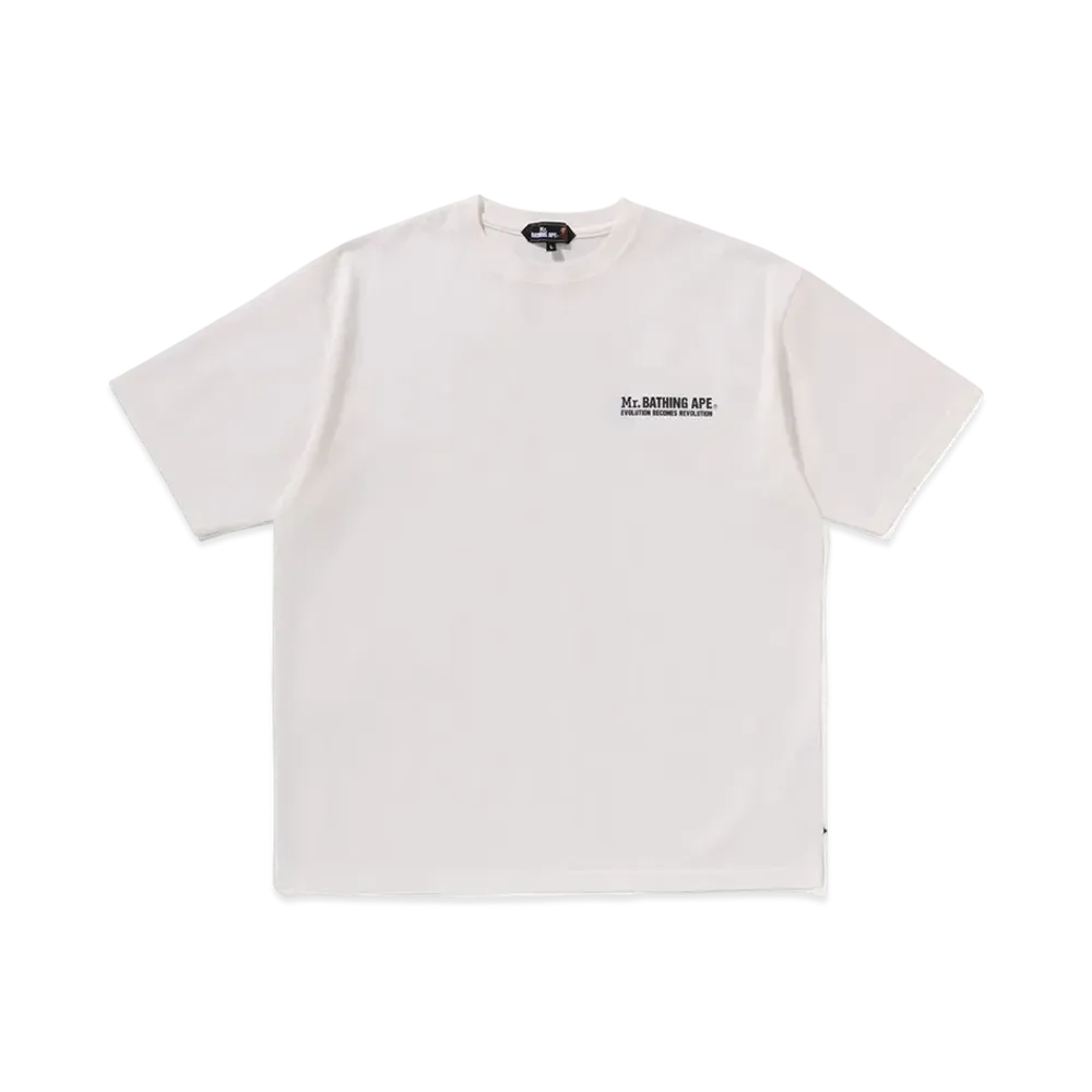 A BATHING APE Print Tee #6 "White"