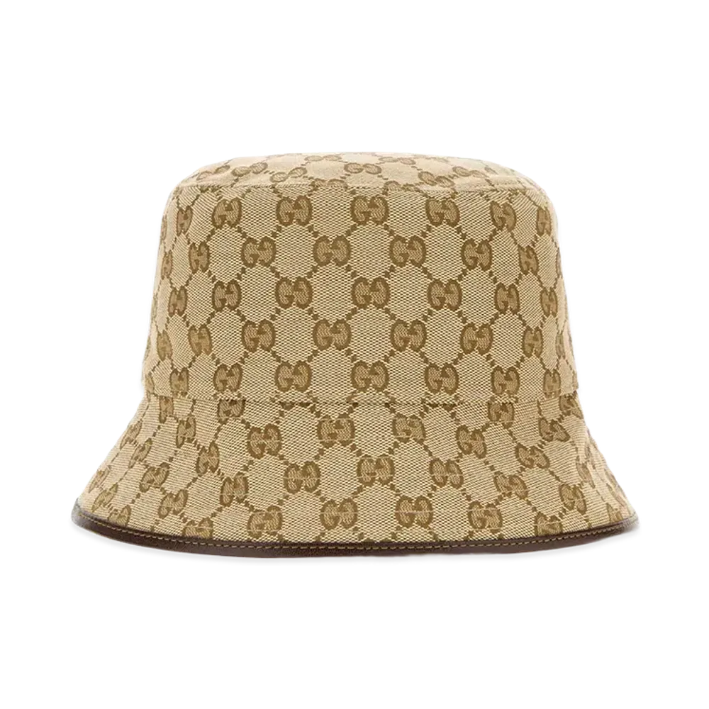 GUCCI Women's GG Fabric Bucket Hat "Beige"