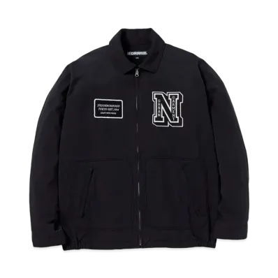 NEIGHBORHOOD Washed Zip Work Jacket "Black"