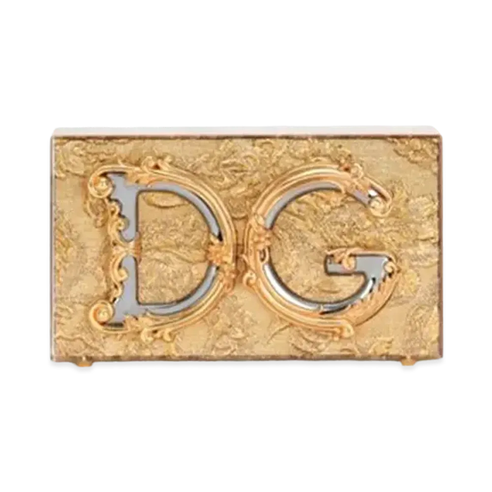 Dolce&Gabbana DG Girls Box Bag Synthetic Glass Embedded Lamima Card "Gold"