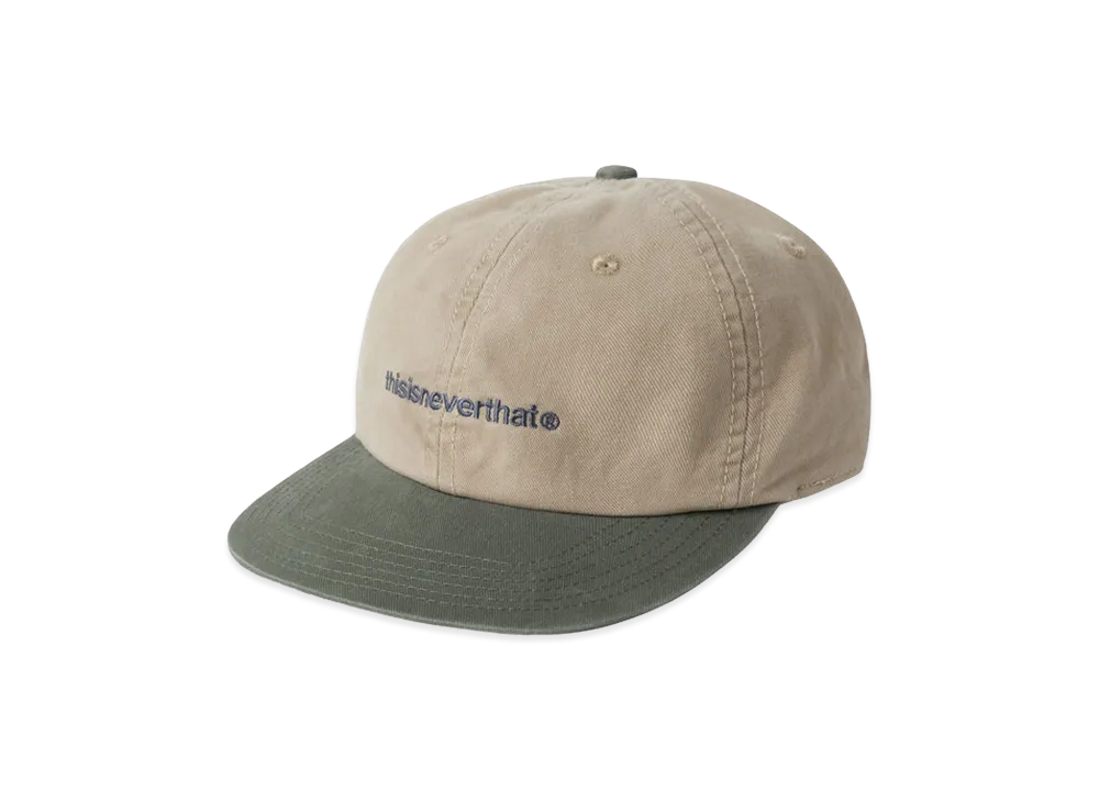 thisisneverthat Washed T-Logo Cap "Beige/Moss"
