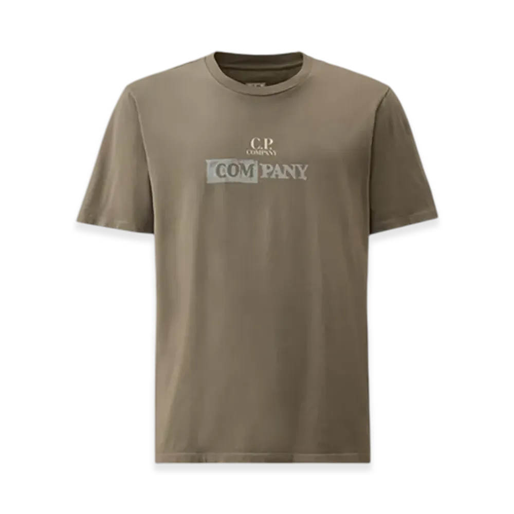 C.P. Company 24/1 Jersey Logo T-Shirt "Smoked Pearl Grey"