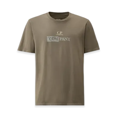 C.P. Company 24/1 Jersey Logo T-Shirt "Smoked Pearl Grey"