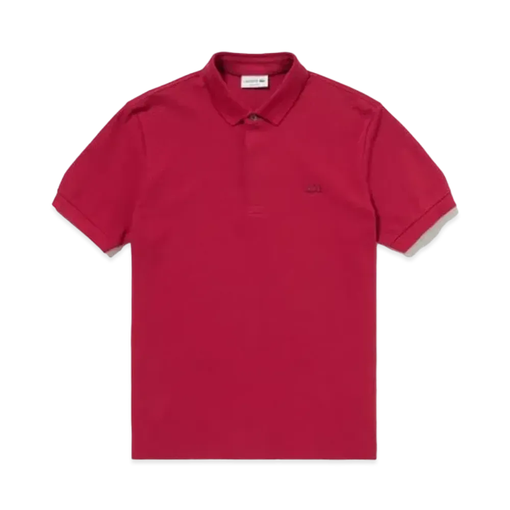 LACOSTE Regular Fit Stretch Paris Polo Shirt "Red"