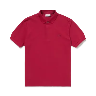 LACOSTE Regular Fit Stretch Paris Polo Shirt "Red"