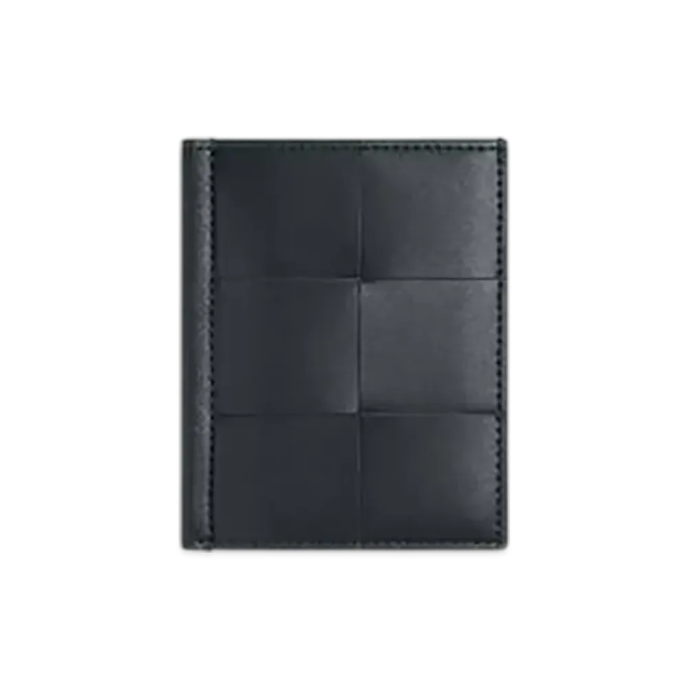 Bottega Veneta Cassette Slim Flap Card Case "Aldoars/Cypress"