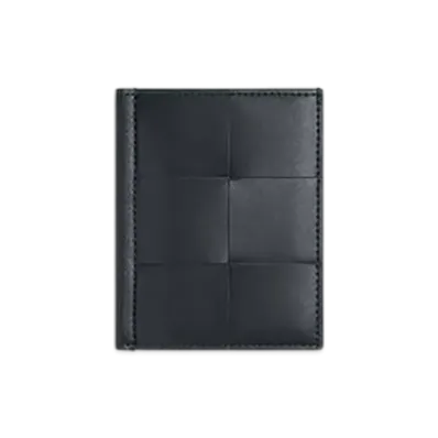 Bottega Veneta Cassette Slim Flap Card Case "Aldoars/Cypress"