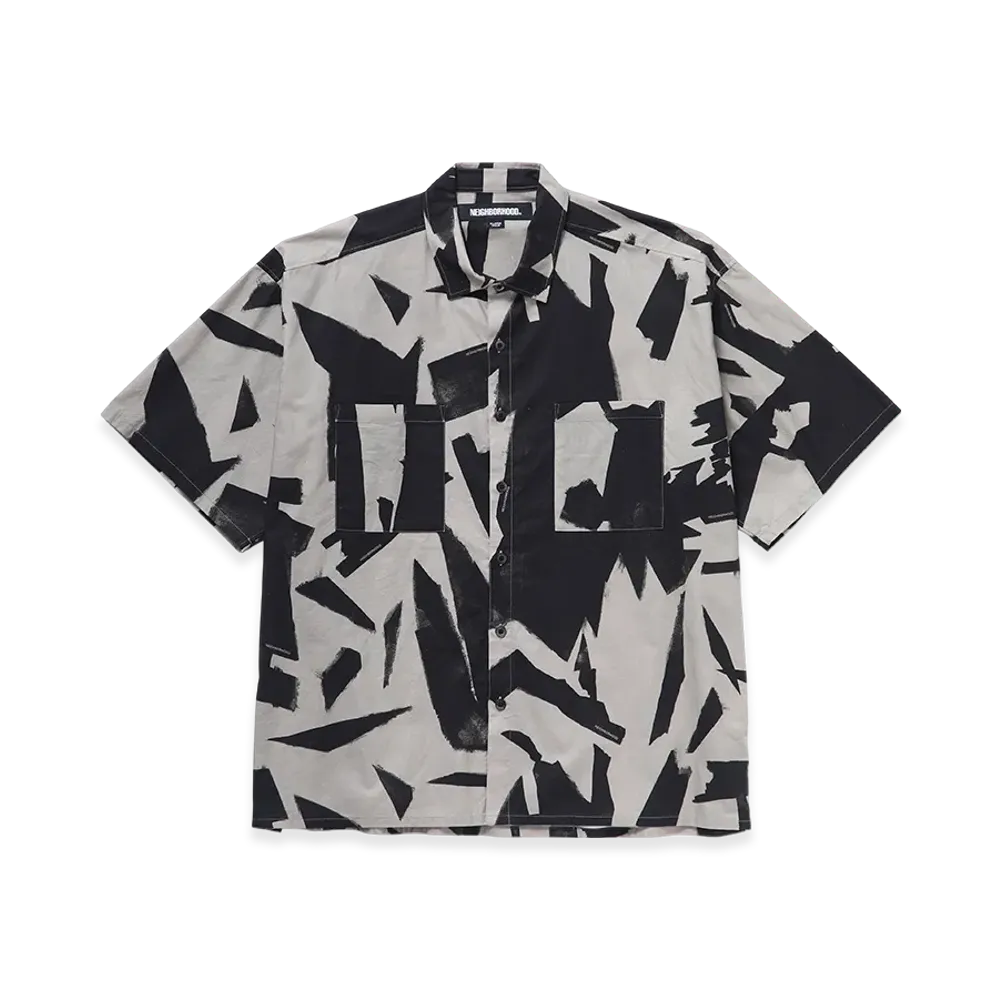 NEIGHBORHOOD Abstract Pattern Plain Shirt SS "Beige"