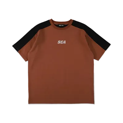 WIND AND SEA SEA Logo Piping Tee "Brown"