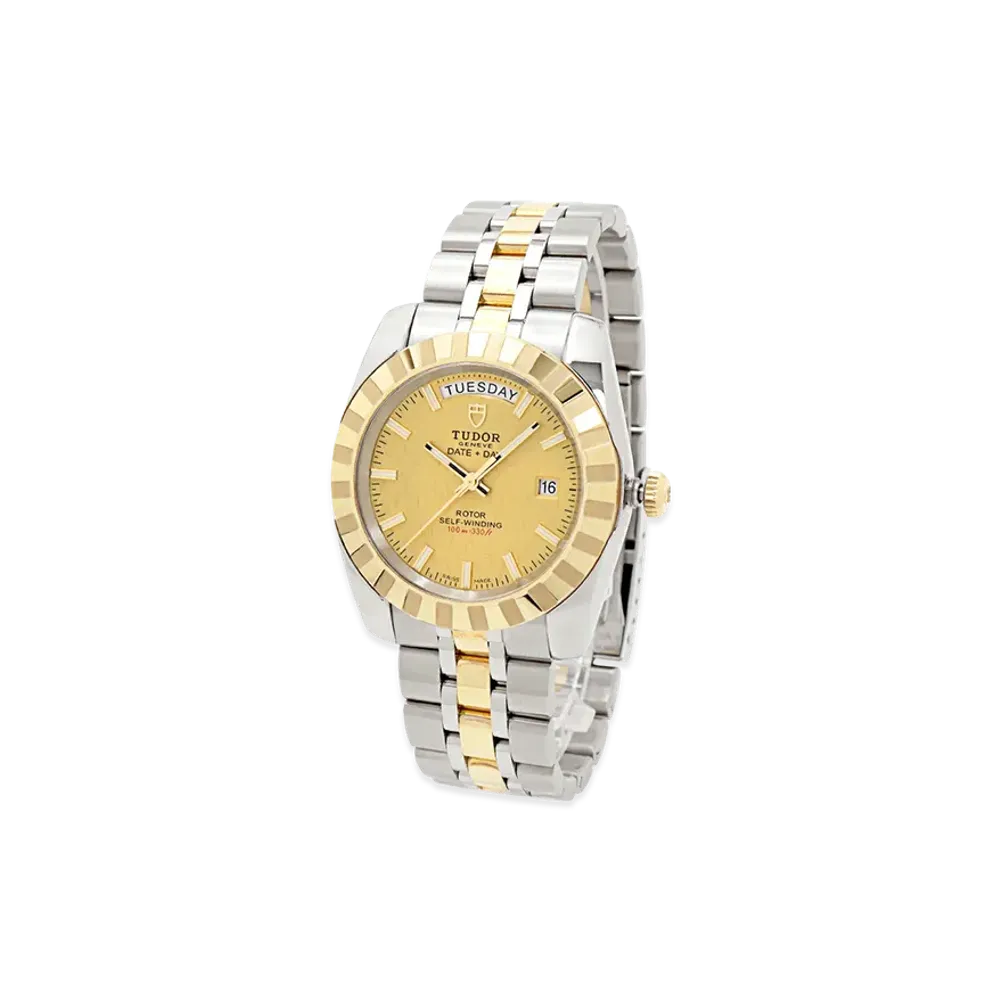 TUDOR Classic Date 39mm "Silver/Yellow Gold"