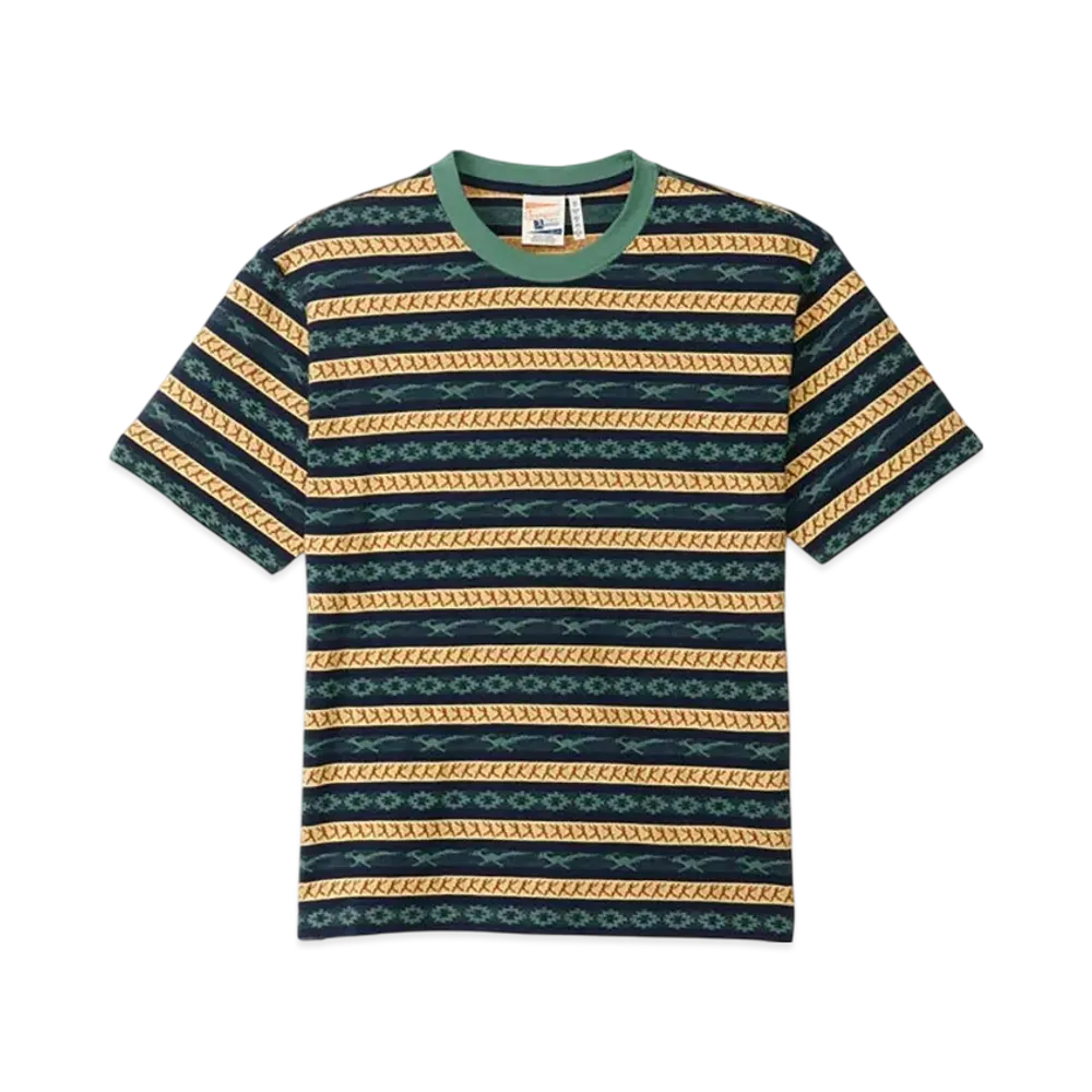 Champion Short Sleeve Sweatshirt "Green/Navy"